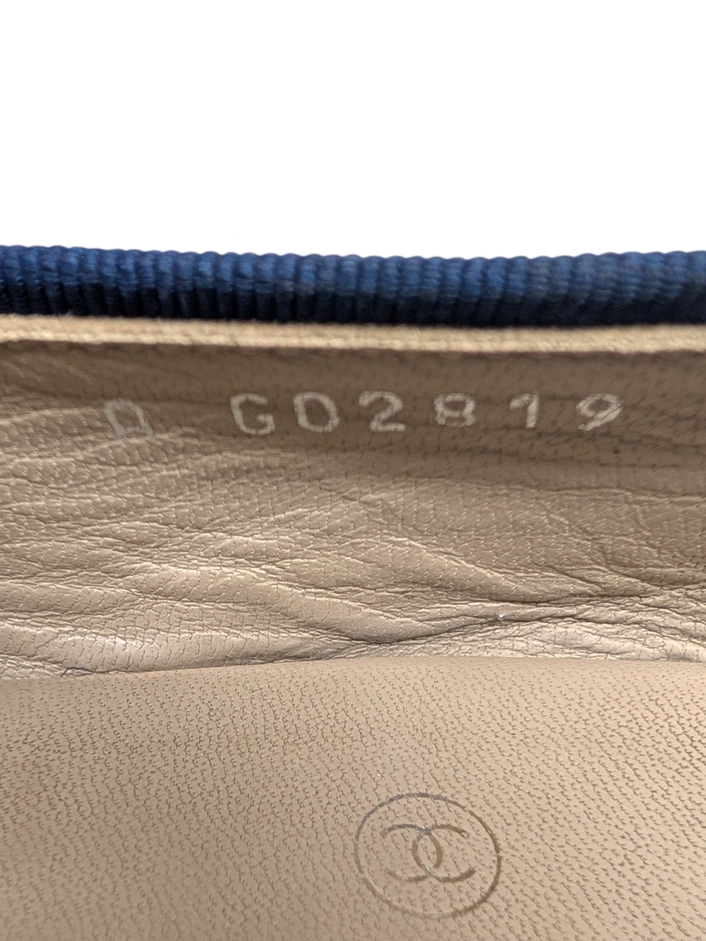 Chanel Ballet Flat Ballerina CC Logo Cap Toe Navy Blue Black Patent 37 | 6.5 - Picture 8 of 11